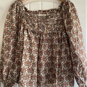 Doen floral blouse size large